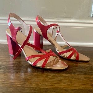 Franco Sarto Ebba Heels in Bright Coral